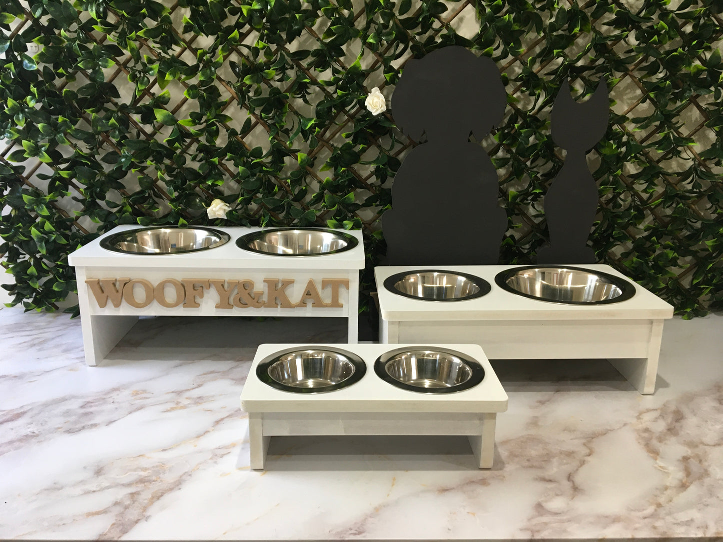 KatDog Raised Feeder - Primed - Art project